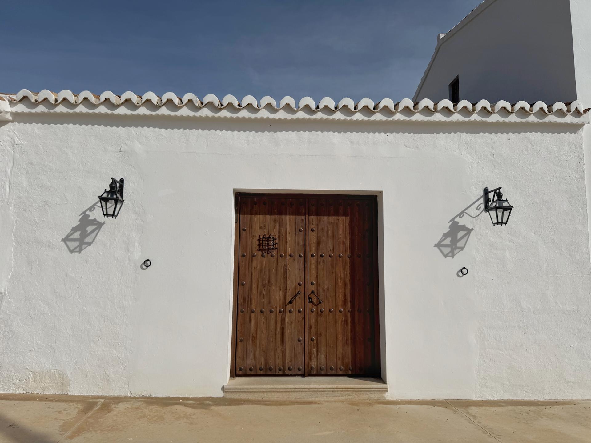 Fachada del cortijo
